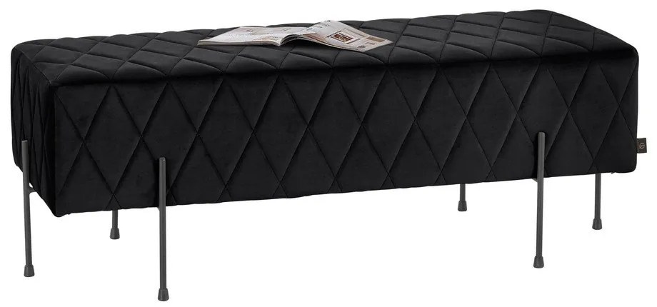 Fekete bársony pad Toni - Støraa