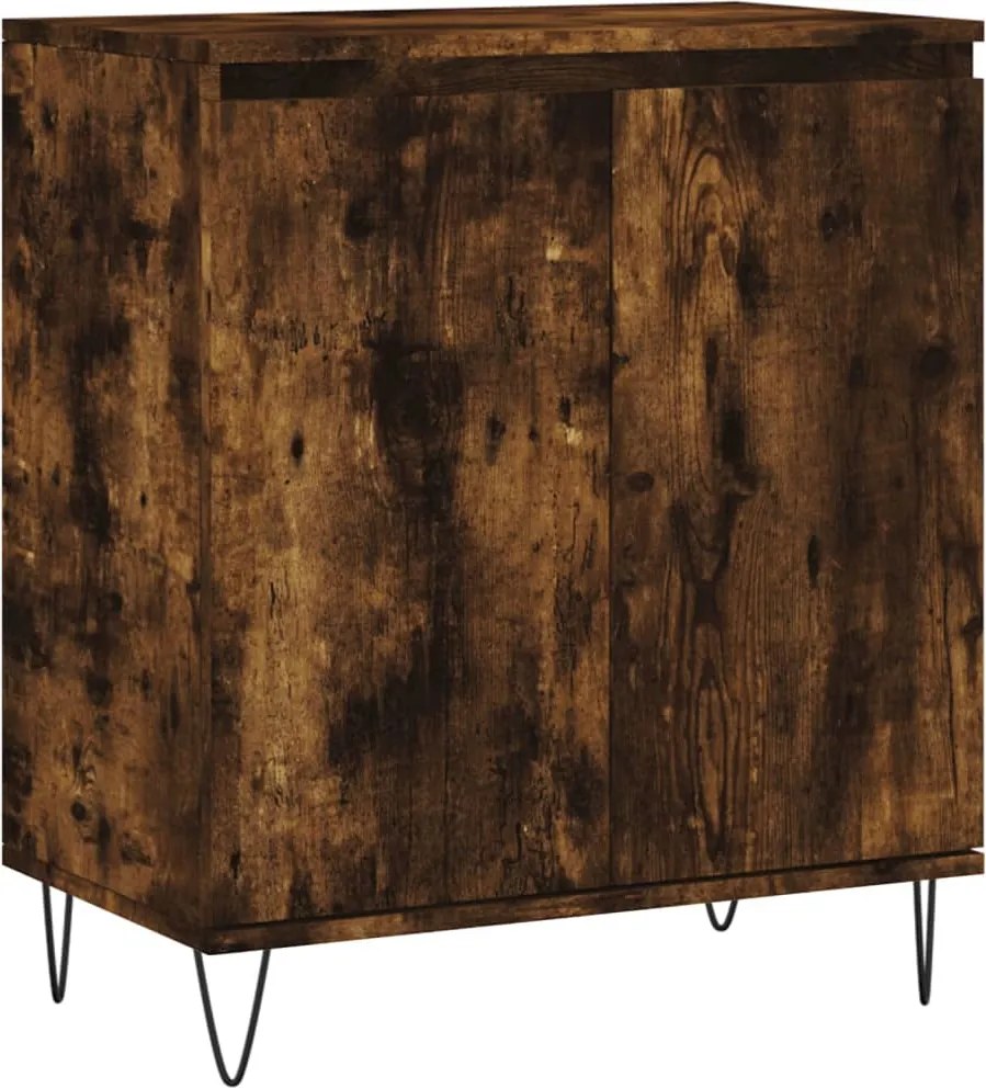 vidaXL füstös tölgy színű szerelt fa tálalószekrény 60 x 35 x 70 cm