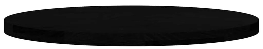 sötétbarna tömör akácfa ovális alakú asztallap 80 x 40 x 4 cm