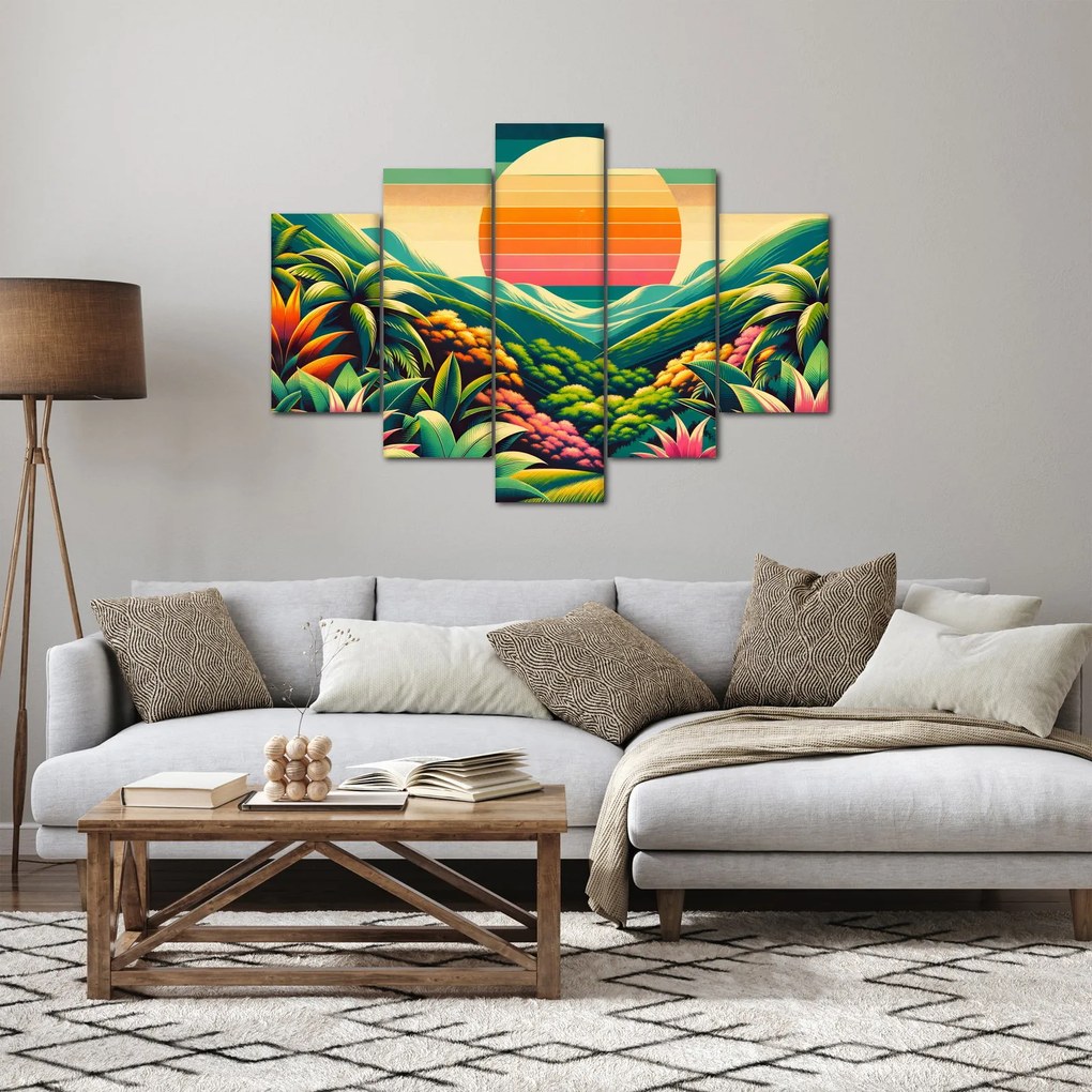 Kép - Színes naplemente (150x105 cm)