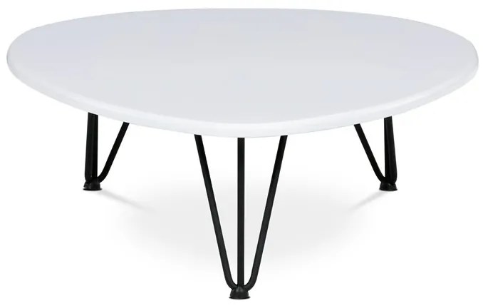 Fehér MDF Dohányzóasztal 94×69 cm. AF-3013 WT