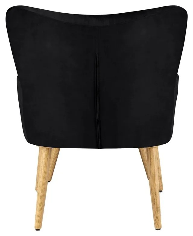 Fekete bársony fotel Coco - Støraa