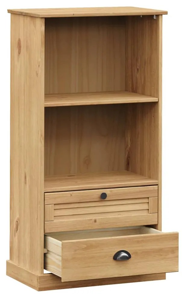 VIGO tömör fenyőfa könyvespolc 60x35x114,5 cm