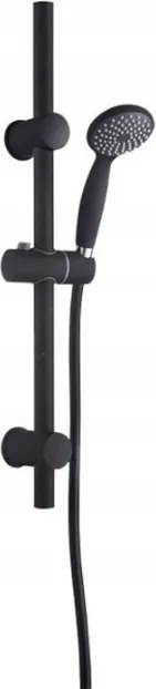 Zuhanyszett fekete csúsztatható Invena Dark 3f