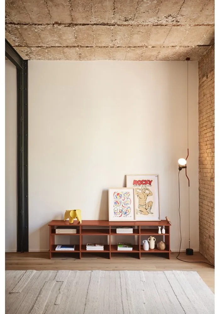 Téglavörös TV-állvány 180x50x40 cm Inari – Teulat