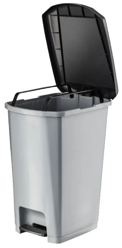 Planet Pedálos szemetes kuka SLIM, műanyag, ECO antracit, 25L