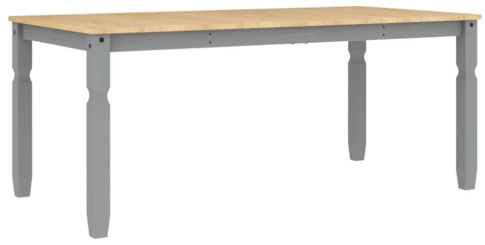 Corona szürke tömör fenyőfa ebédlőasztal 180 x 90 x 75 cm
