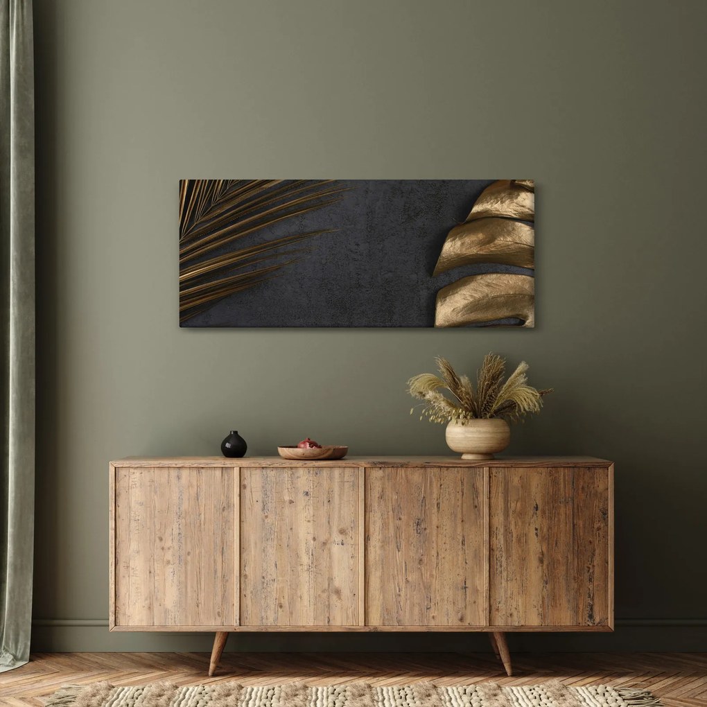 Kép arany levelekkel (120x50 cm)