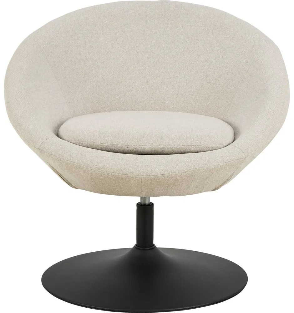 Bézs forgó zsenília fotel Center – Actona