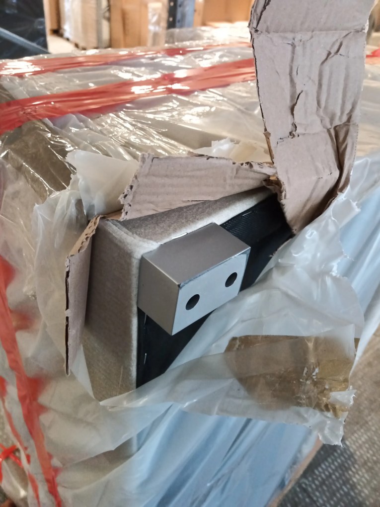 AKCIÓ Bézs kihúzható sarokkanapé CAVELO, kétoldalas II. osztályú