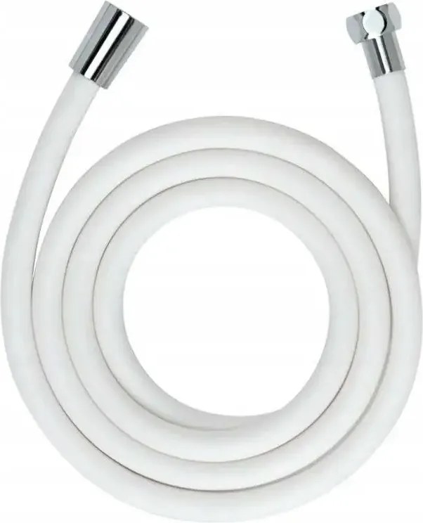 Zuhanytömlő fehér gumis 1,6 m G1/2" univerzális