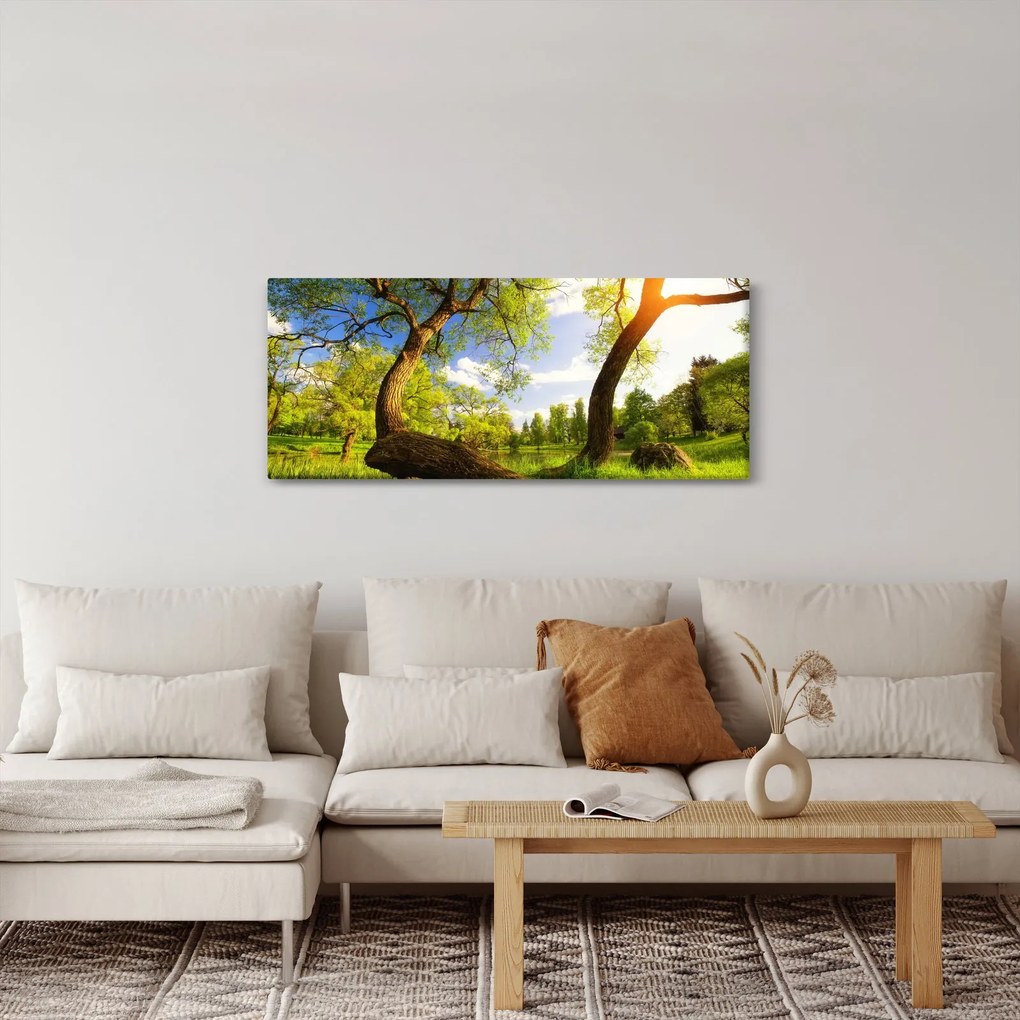 Kép egy tavaszi rétről (120x50 cm)