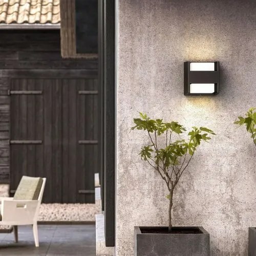 Philips Arbour UltraEfficient kültéri LED-es falilámpa 2x 3,8W 2700K, antracit