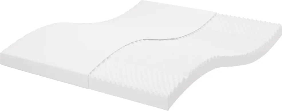 vidaXL fehér 7 zónás 20 ILD keménységű habmatrac 160 x 200 cm