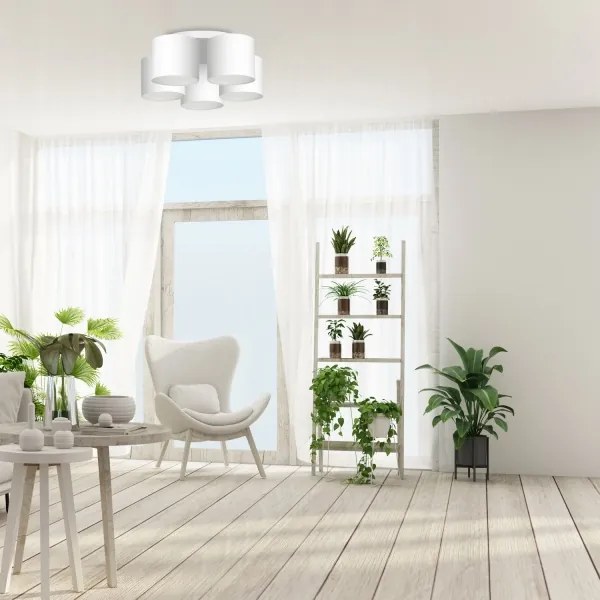 Felületre szerelhető csillár ARDEN 5xE27/60W/230V fehér