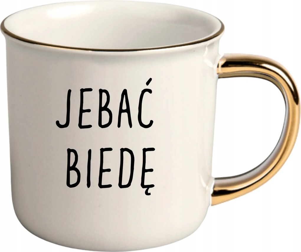 Bögre Fehér Arany Rant Ajándék Vicces Nőnap J**** Szegénység