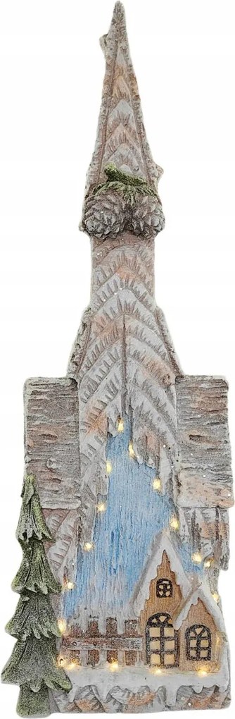 Karácsonyi figura led házikó