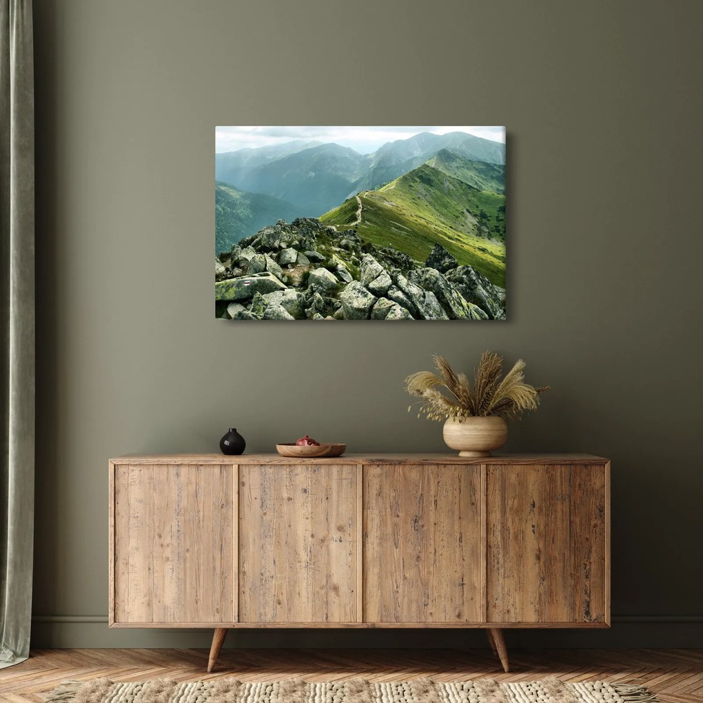 Kép - Hegyi táj (90x60 cm)