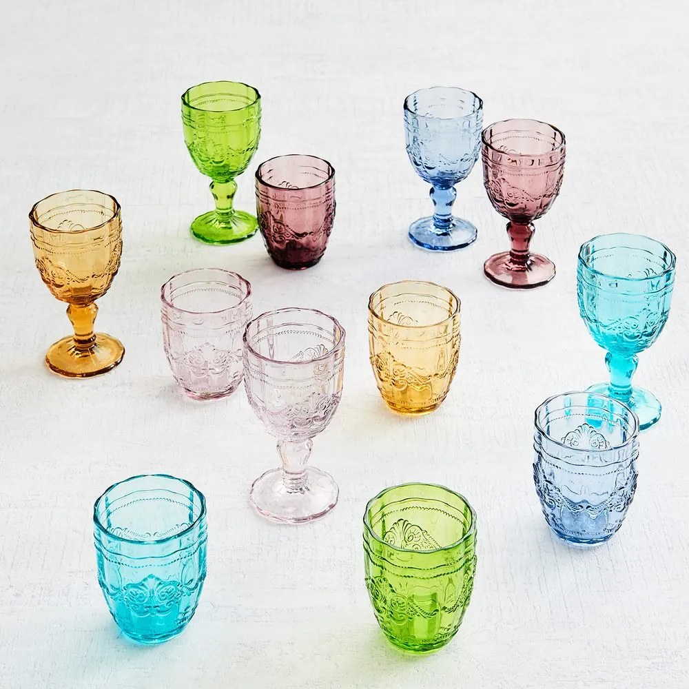 VICTORIAN vizes pohár, kék 250 ml