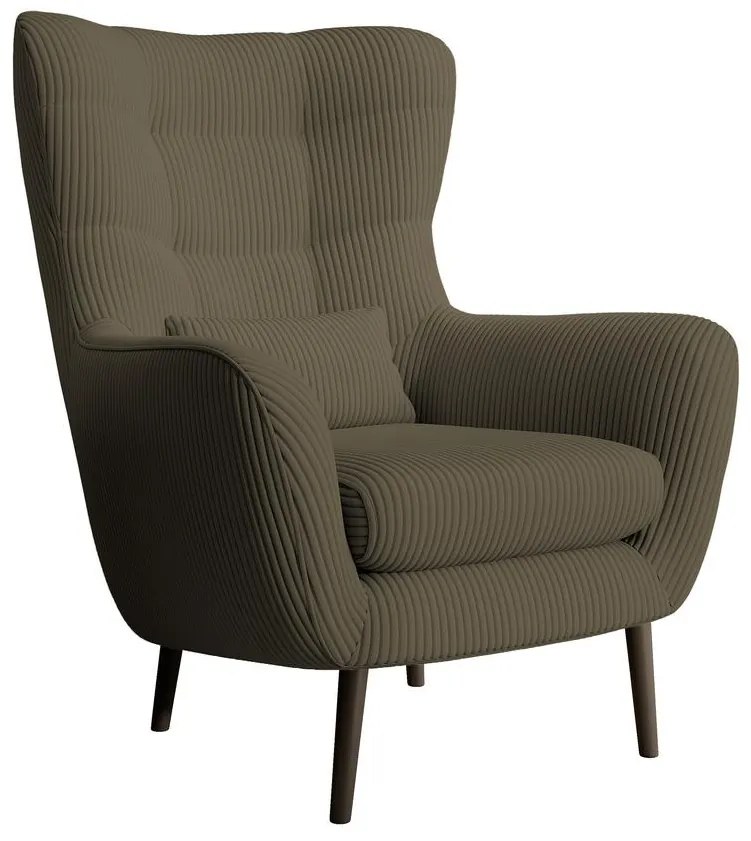 Fotel lábtartóval Veneza VZ2  (oliva + fekete). 1099400