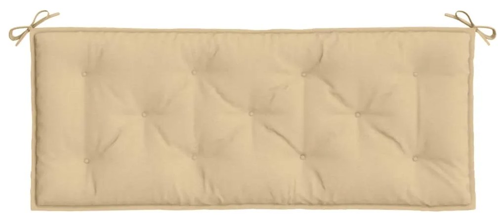 2 db melange bézs szövet kerti padpárna 120 x 50 x 7 cm