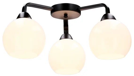 Felületre szerelhető csillár CALDERA 3xE27/60W/230V fekete