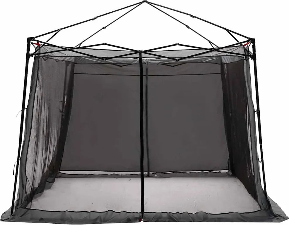 vidaXL Belső sátor tetővel Szürke és narancs 303 x 303 x 196 cm taft