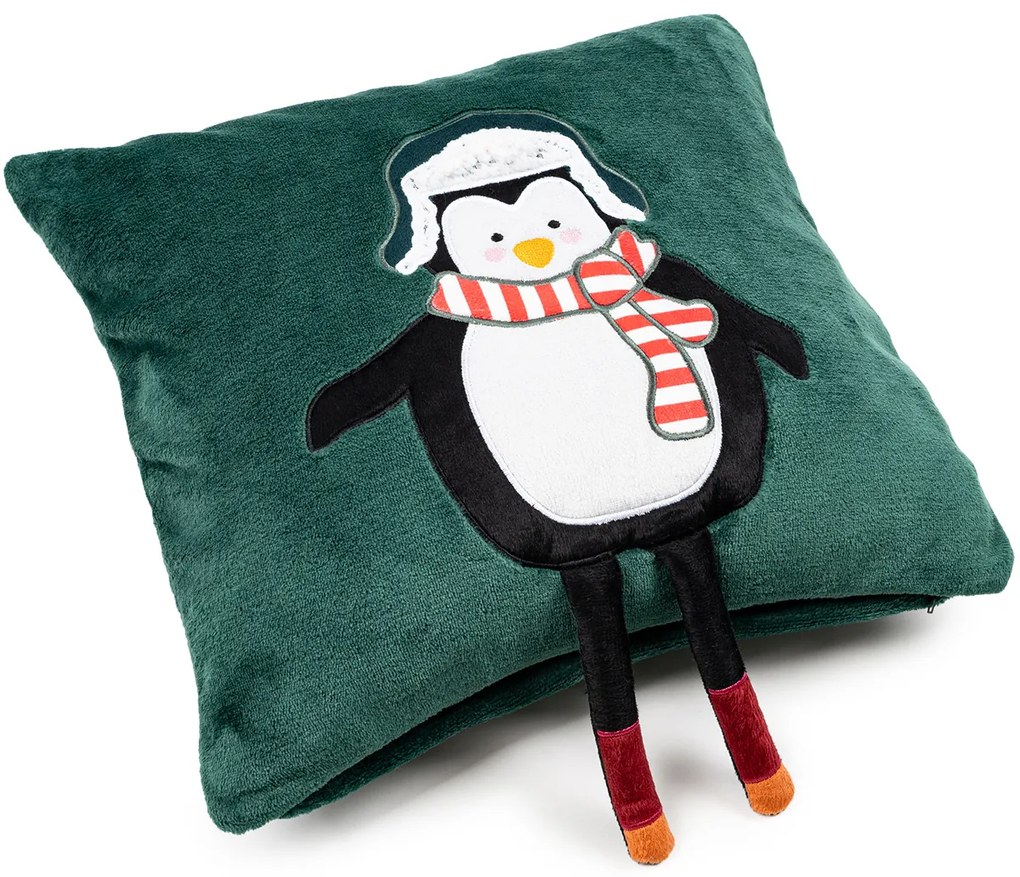 4Home Penguin karácsonyi párnahuzat, 40 x 40 cm