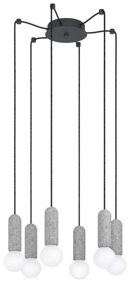 Eglo 39833 - Csillár zsinóron GIACONECCHIA 6xE27/40W/230V pók
