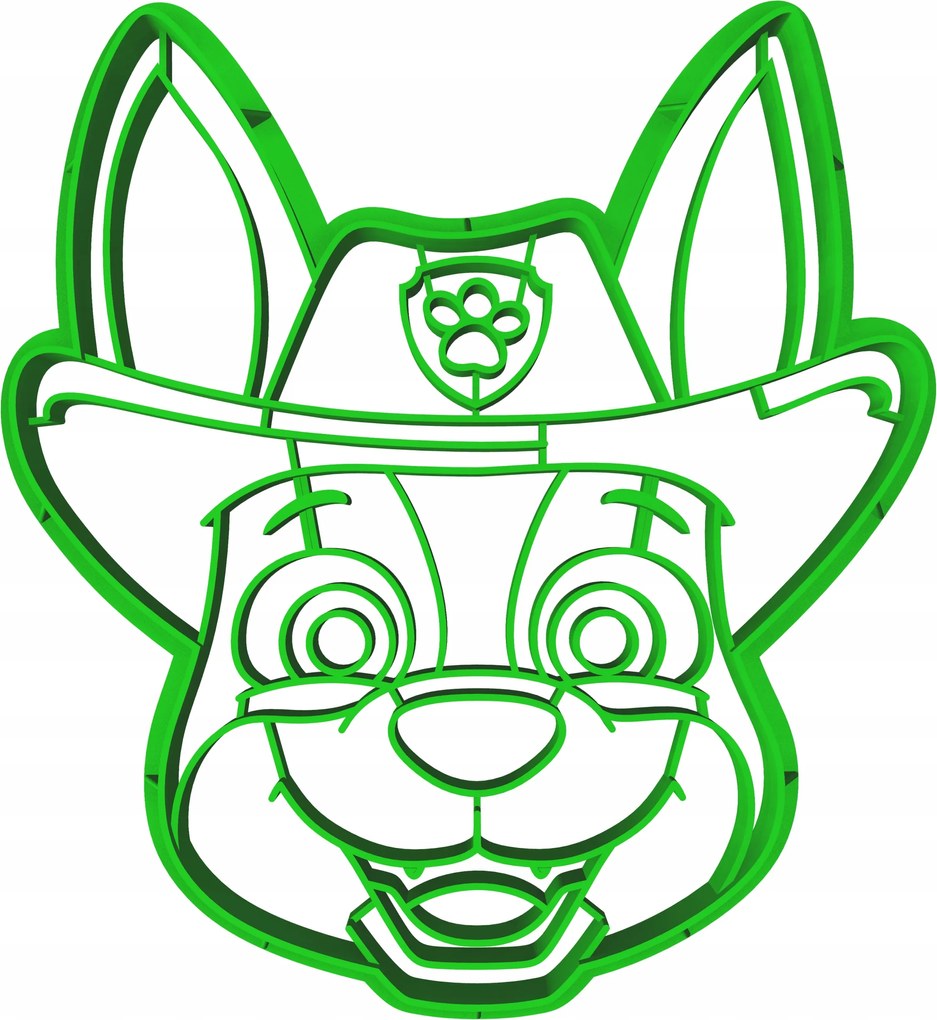 Sütemény lyukasztó bélyegzővel Nagy mese Mancs Őrjárat Tracker 10cm