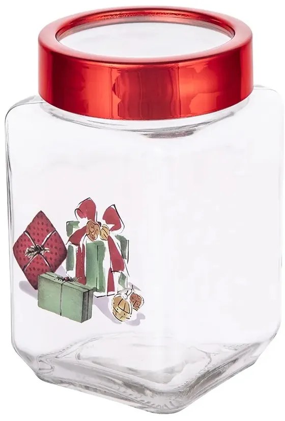 Altom karácsonyi üvegdoboz Christmas Gifts 700 ml,9 x 9 x 14,5 cm