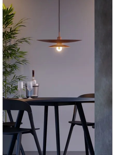 Redo 01-3049 - GUNNAR zsinóros csillár 1xE27/42W/230V, átmérő 50 cm, narancssárga