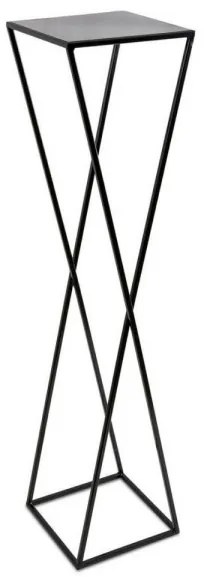 Virágállvány 100x24 fekete