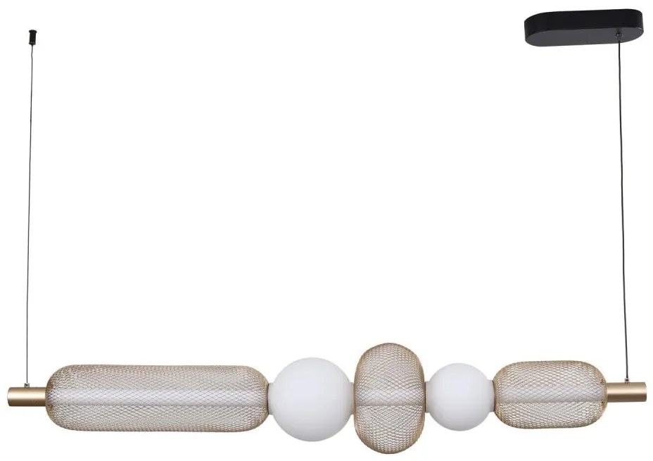 Zuma Line MD2596-5B-3BGT- LED csillár kábelen SARR 27W/230V 3000-5700K aranyszínű + távirányító