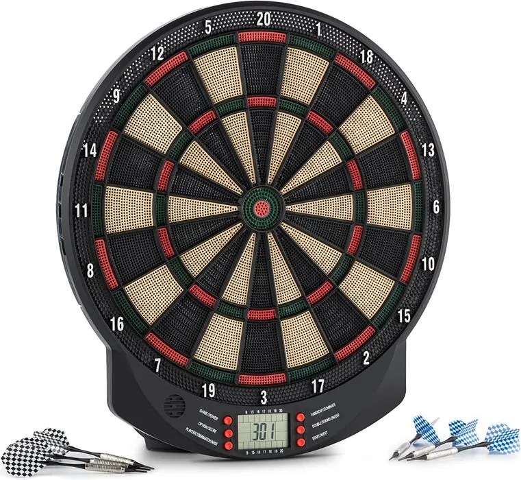 KLARFIT Dart gép, darts tábla, soft tip, 26 játék, hang