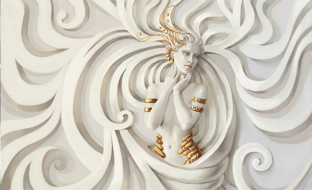 Fotótapéta Arany Elegancia absztrakt vinil figura 208x146 +ragasztó