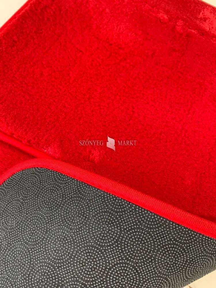 Royal Shaggy fürdőszobai szőnyeg szett Red (Piros) 50x80 és 50x40
