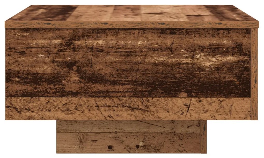 vidaXL Dohányzóasztal Öreg fa 55 x 55 x 31 cm Faanyag