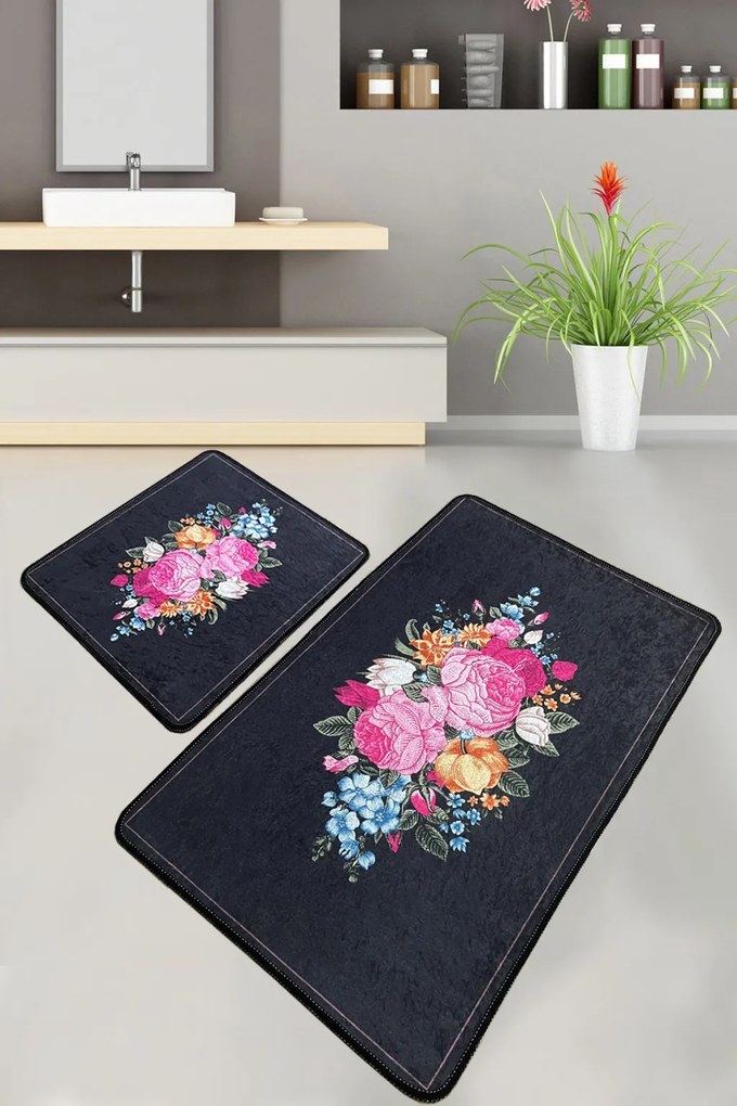 Blomst fürdőszobaszőnyeg, 60×100 cm – TR359CHL5252