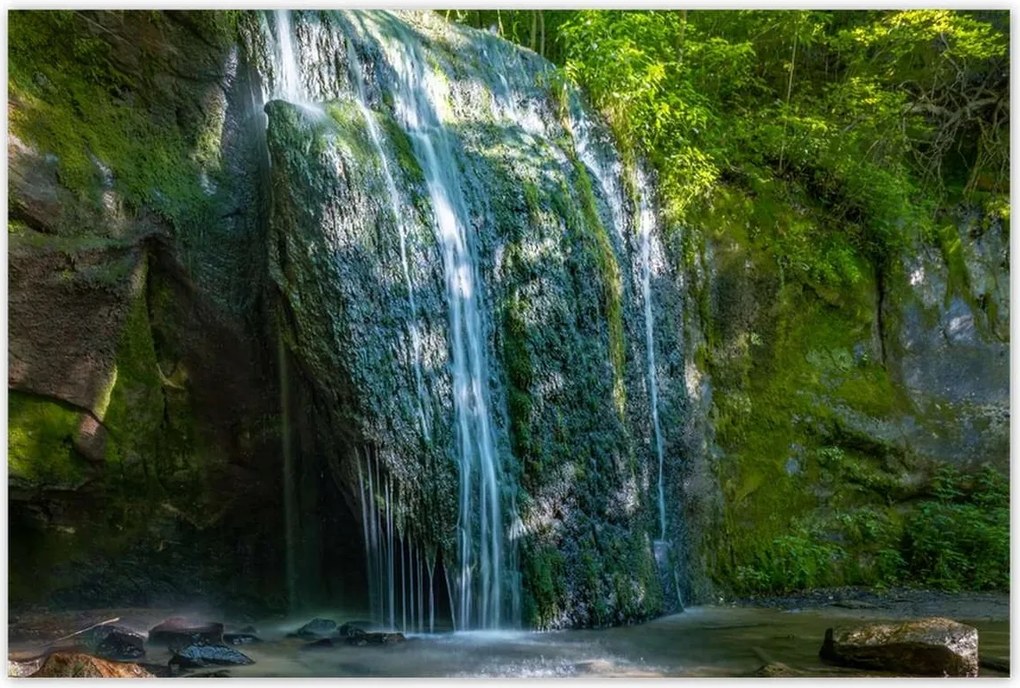 Poszterek 120x80 Trópusi vízesés Folyó