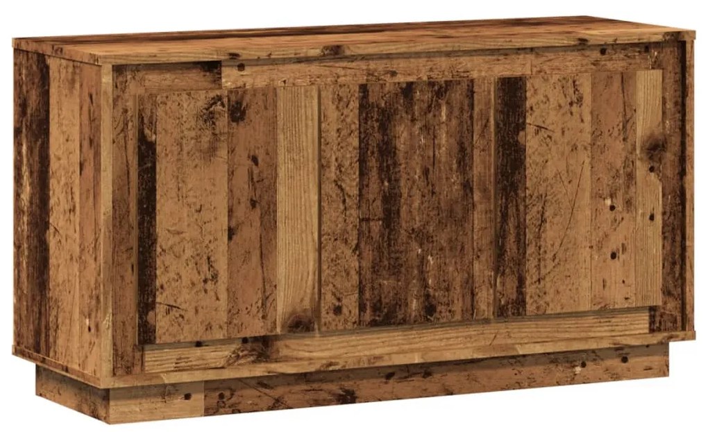 antik fa színű szerelt fa tálalószekrény 102 x 35 x 55 cm