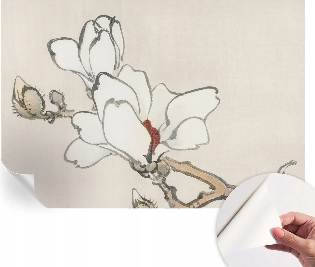 Öntapadós fali fotótapéta Hálószobába Finom magnólia 152x104