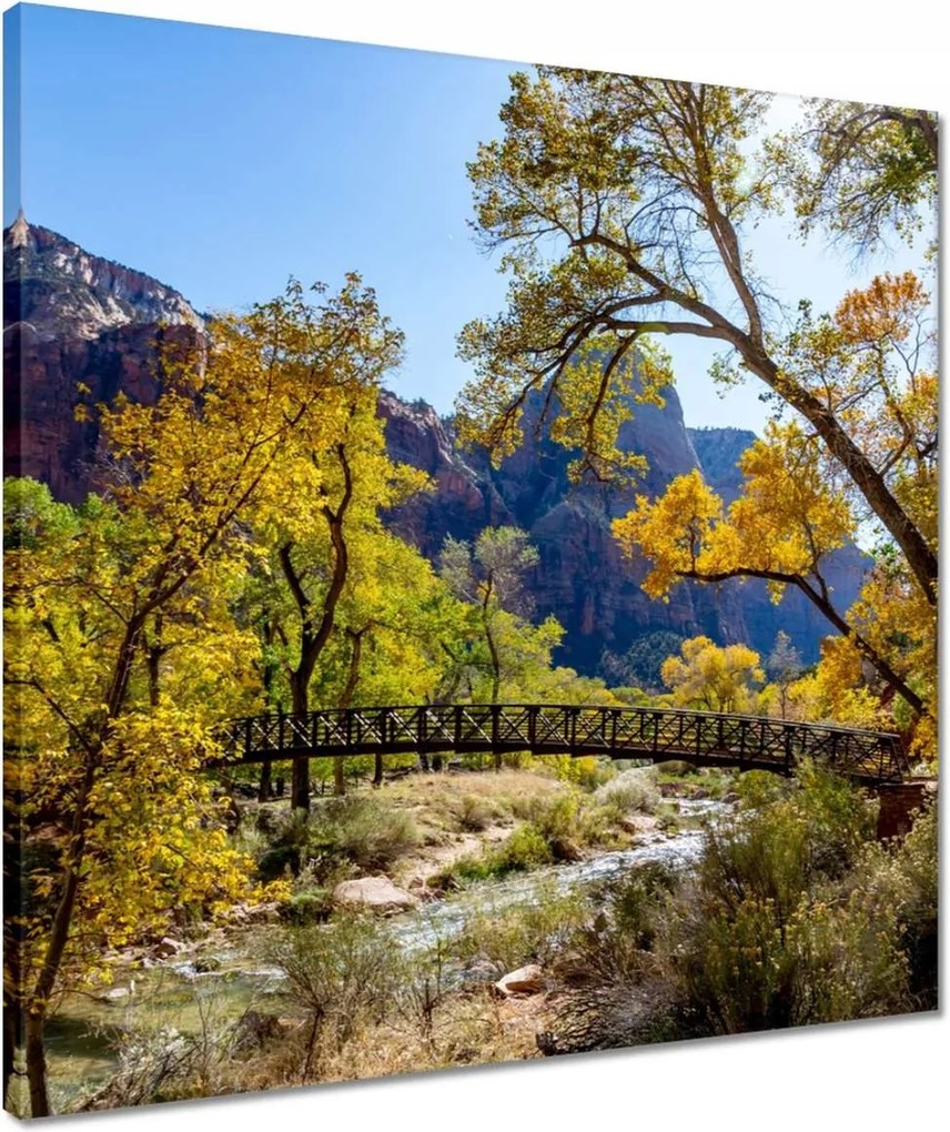 Vászonkép 50x50 Híd Építészet Tájkép