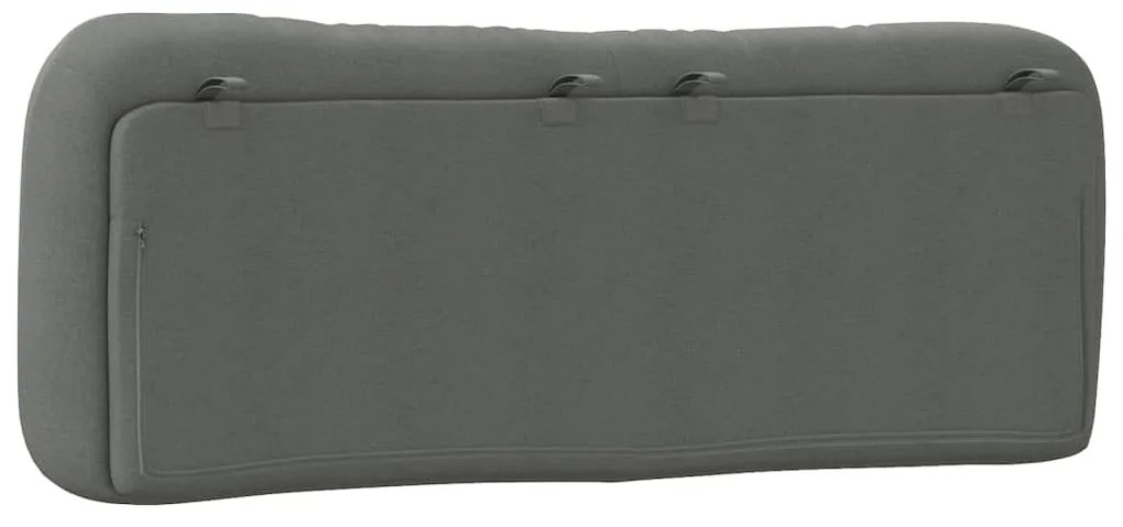 sötétszürke szövet fejtámla párna Hvar 140 cm