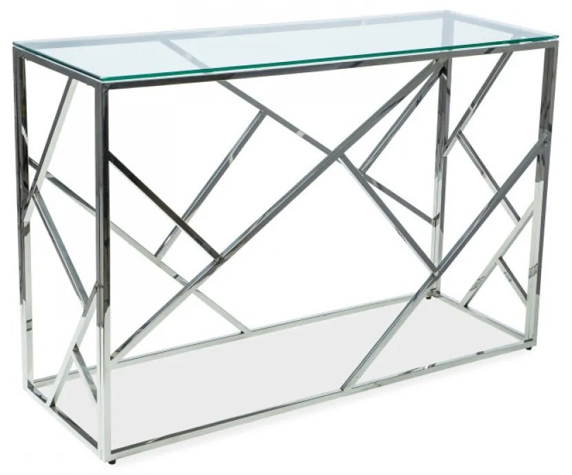 Escada C Konzolasztal 120 cm Üveg Króm