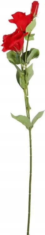 Mesterséges Virág Ág Eustomy Piros Váza Dekoráció Kiegészítő 72 cm