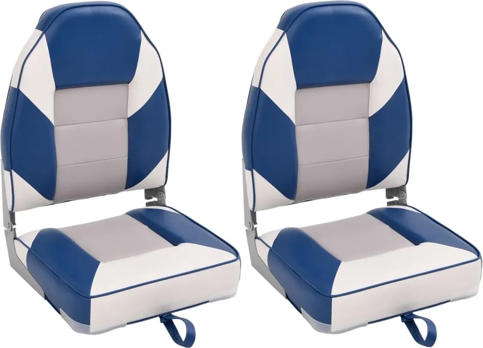 vidaXL 2 db összecsukható magas háttámlás csónakülés 39x43x58 cm