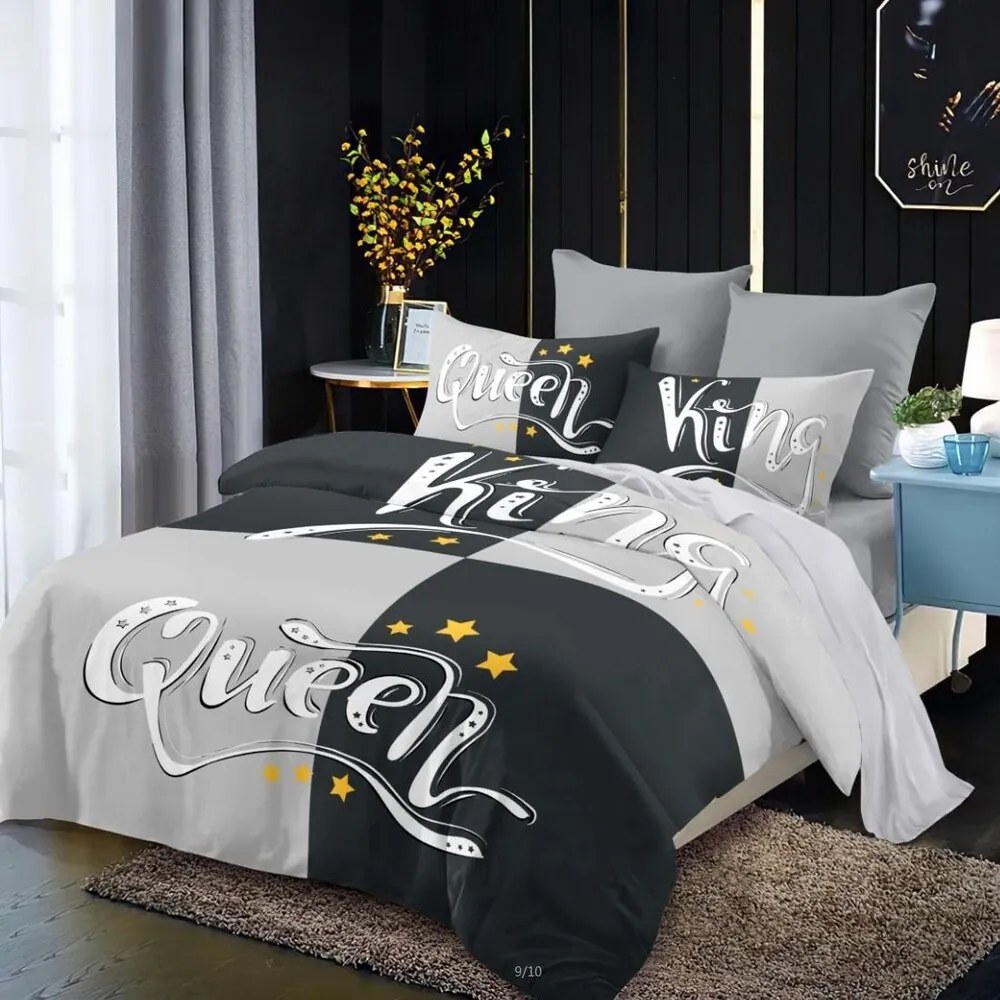 Pamut ágynemű Homa KING and QUEEN STYLE 7 részes 140X200 cm