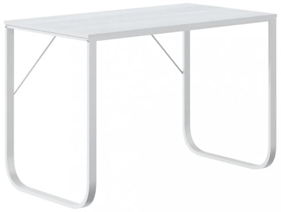 fehér forgácslap számítógépasztal 110 x 60 x 73 cm