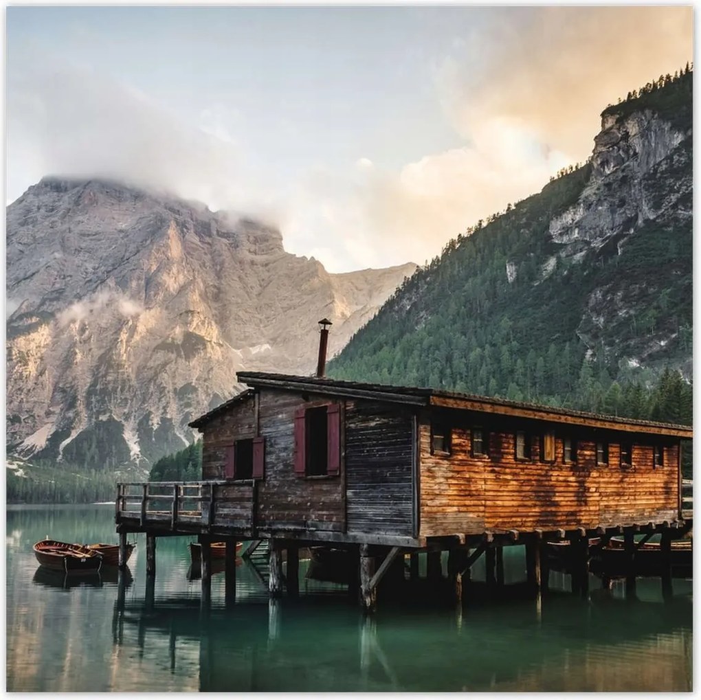 Poszterek 30x30 Hegyi kikötő Csónakok